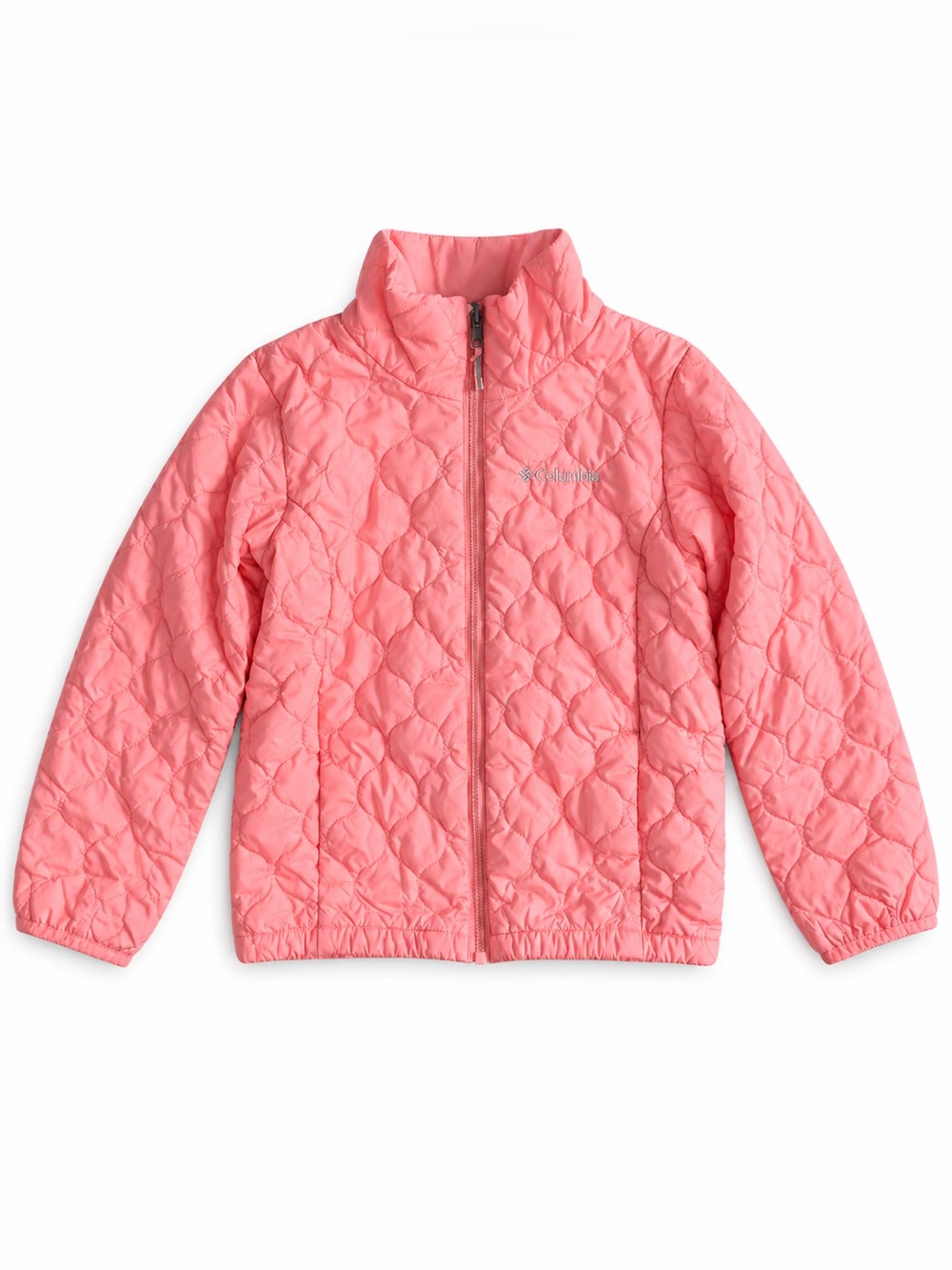 Columbia Kids Omni-Heat Interchange Quilted Puffer Jacket Coral Peach Girls S